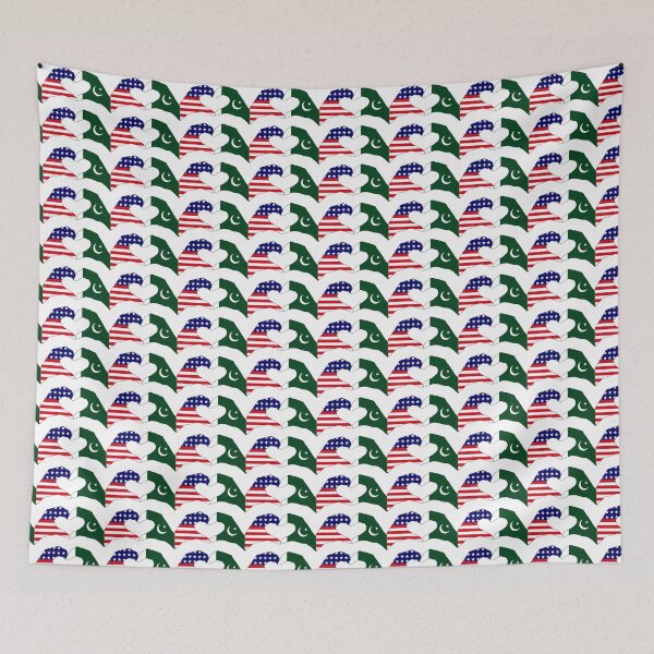 Item preview, We Heart USA & Pakistan Patriot Flag Series designed and sold by Carbon-Fibre Media.