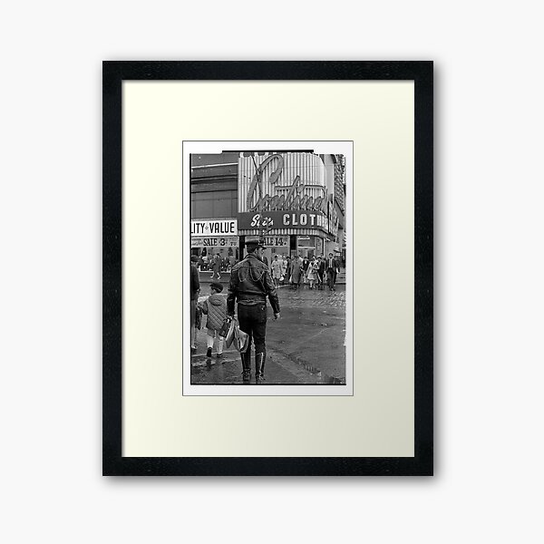 Leathers on Young Street 1969 Framed Art Print