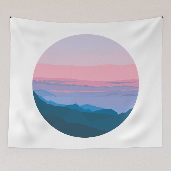 Item preview, mountains at dusk designed and sold by livi-maree.