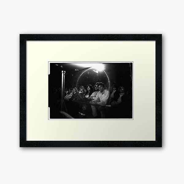 The crowd watching Jimi at the 03:05:69 show at Maple Leaf Gardens Framed Art Print