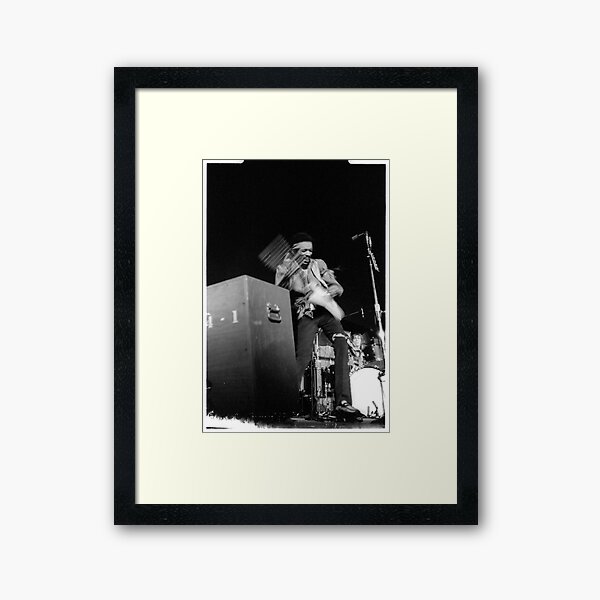 Jimi at the 03:05:69 show at Maple Leaf Gardens Framed Art Print