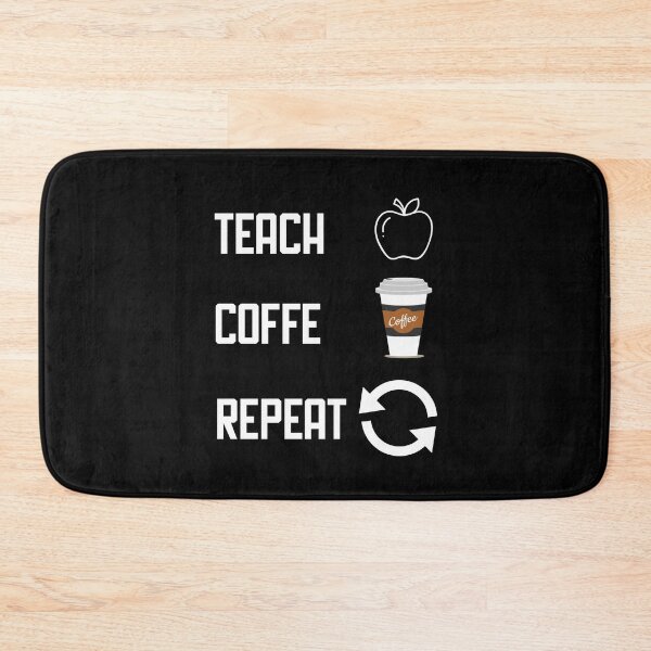 Item preview, Teach Coffe Repeat designed and sold by Merch By ika.