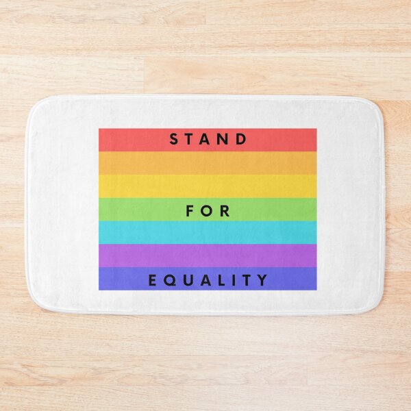 Item preview, Stand For Equality LGBT Rainbow Flag designed and sold by jpremiumdesigns.