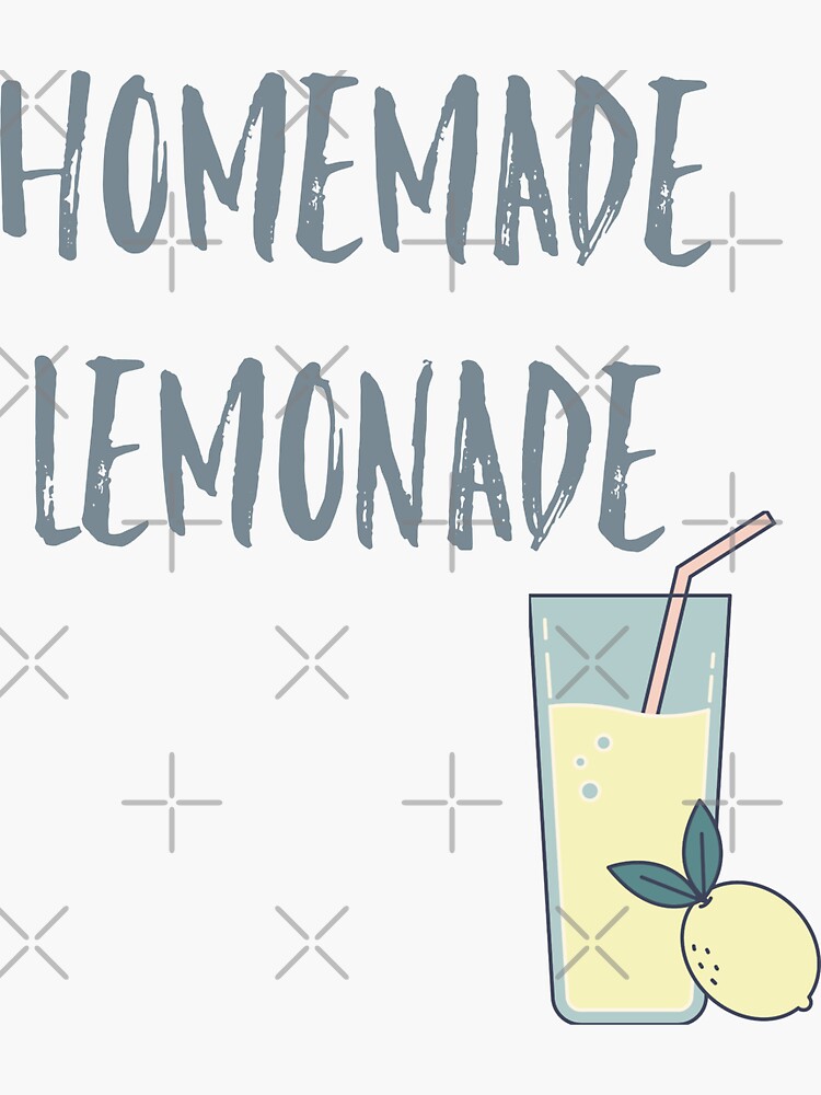 "Homemade Lemonade Word Art" Sticker for Sale by KSarkar Redbubble