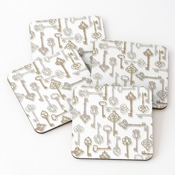 Item preview, Antique Keys White Metal designed and sold by Cecilia Mok.