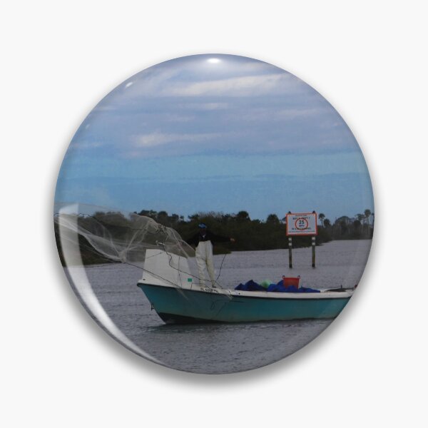 Item preview, Net Casting on the Intracoastal Waterway designed and sold by banditandkoko.