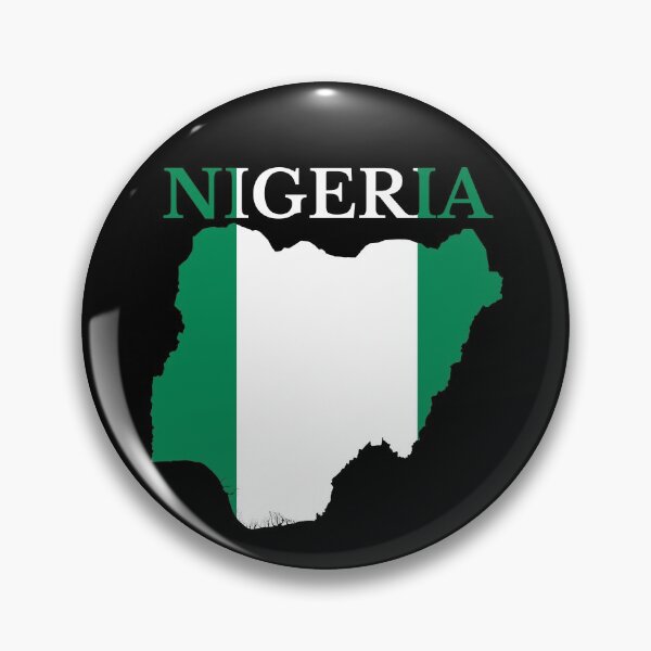 Item preview, Nigeria Flag Map designed and sold by marosharaf.