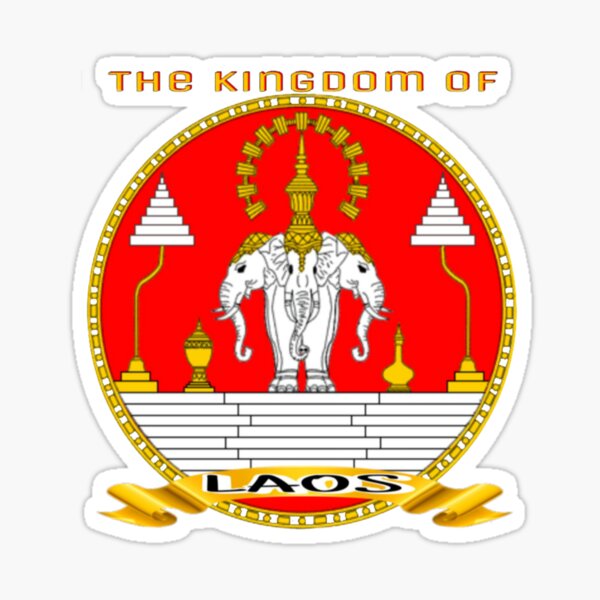 Kingdom Of Laos Art Sticker
