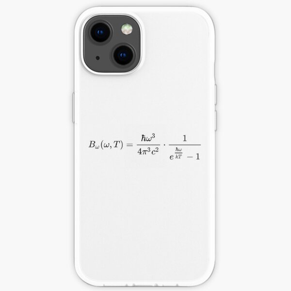 Формула Планка — выражение, описывающее спектральное распределение энергии излучения абсолютно чёрного тела. iPhone Soft Case