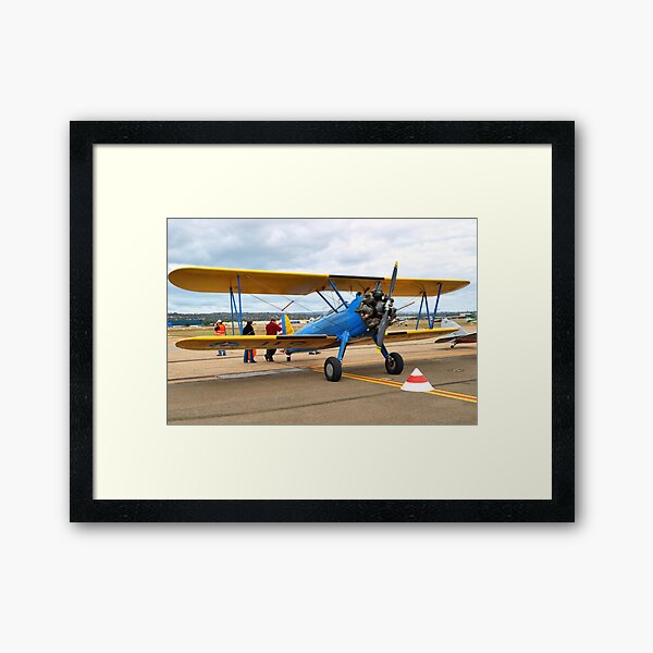 Boeing Steerman Kaydet Training Aircraft Framed Art Print