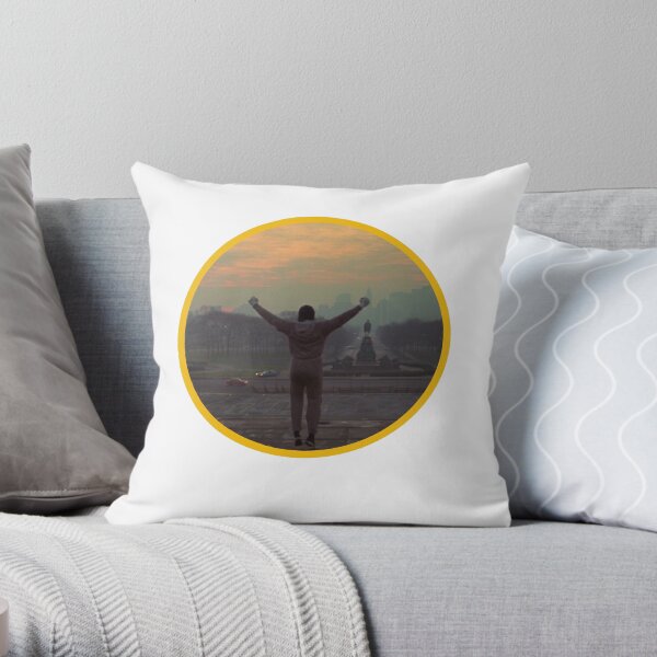 Rocky Balboa owns Philadelphia shirt Throw Pillow