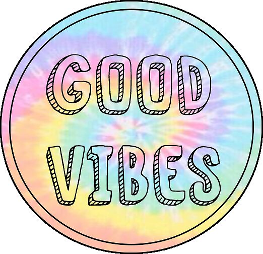 Good Vibes Tie Dye Stickers By Linnnna Redbubble 1833