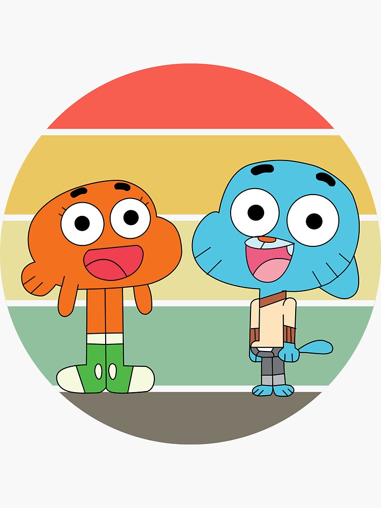 The amazing world of Gumball, Gumball and Darwin, What the what  Sticker  for Sale by karamram