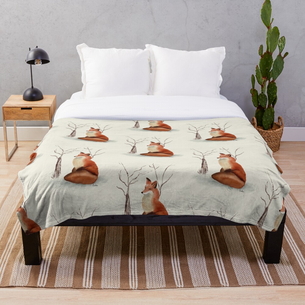 Fox Throw Blanket