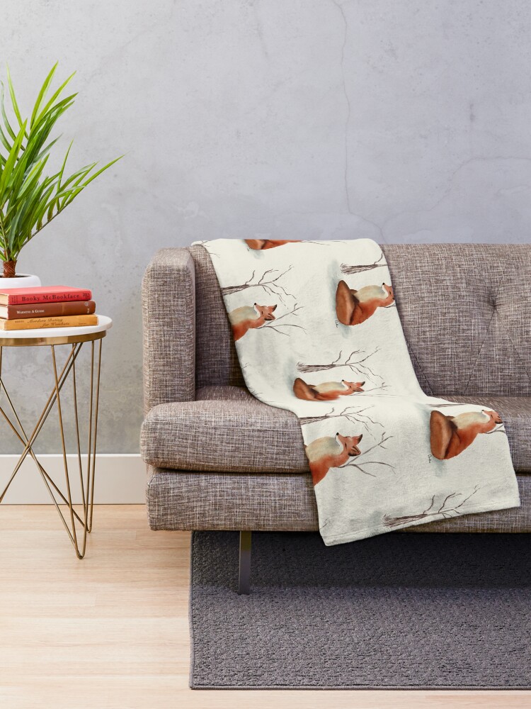 Alternate view of Fox Throw Blanket