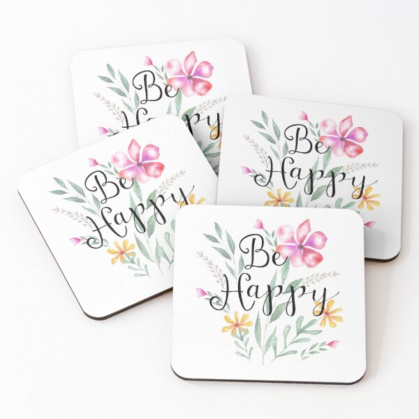 Item preview, Be Happy, colourful flowers designed and sold by latiendadearyam.