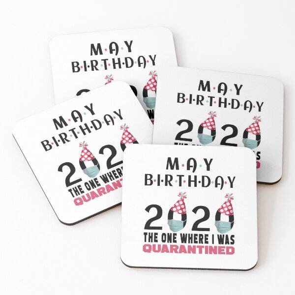 Item preview, May Birthday 2020 The One Where I'm Quarantined Quote Funny Social Distancing Birthday Gift Idea  designed and sold by AnimaLovers.