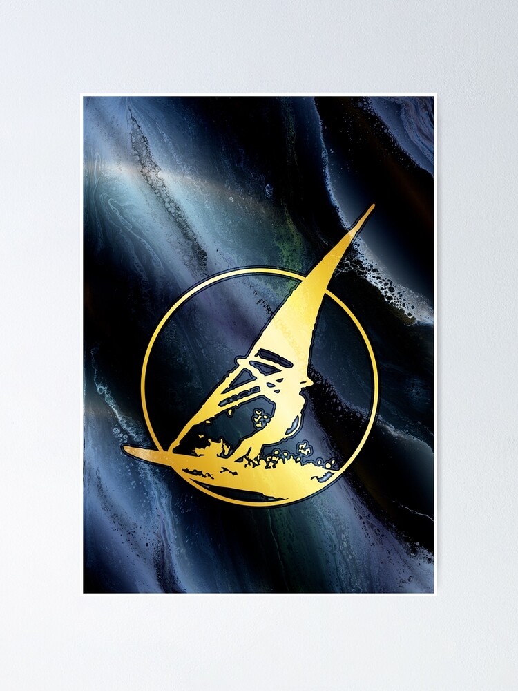 Alternate view of Windsurfing: wind surfer on the waves Poster