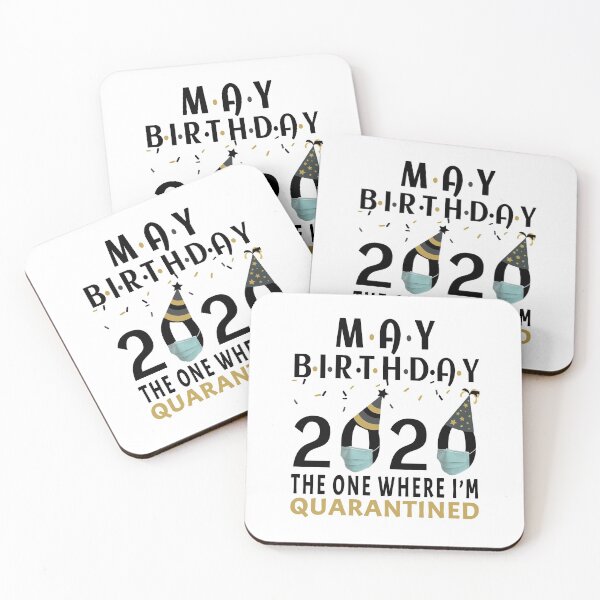 Item preview, May Birthday 2020 The One Where I'm Quarantined Quote Funny Social Distancing Birthday Gift Idea  designed and sold by AnimaLovers.