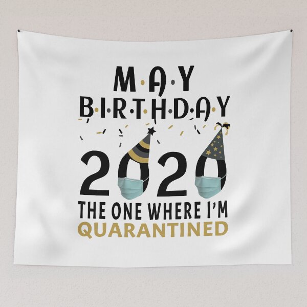 Item preview, May Birthday 2020 The One Where I'm Quarantined Quote Funny Social Distancing Birthday Gift Idea  designed and sold by AnimaLovers.