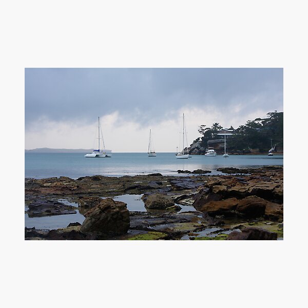 Gunyah beach -rainy day Photographic Print