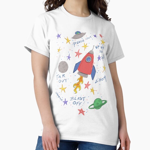 Item preview, ABDL Rocket Big Kid Space Shirt designed and sold by thelittleranger.