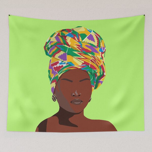 Item preview, Beautiful Lady in Headgear  designed and sold by dyesandpigments.