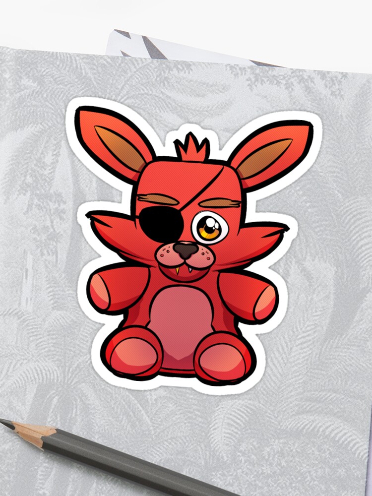 Fnaf Foxy Plush Sticker - 