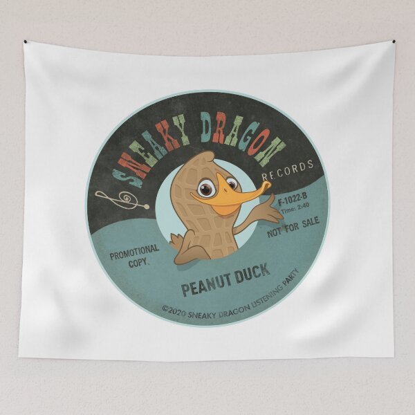 Item preview, Peanut Duck Sneaky Dragon Record designed and sold by SpruceTavern.