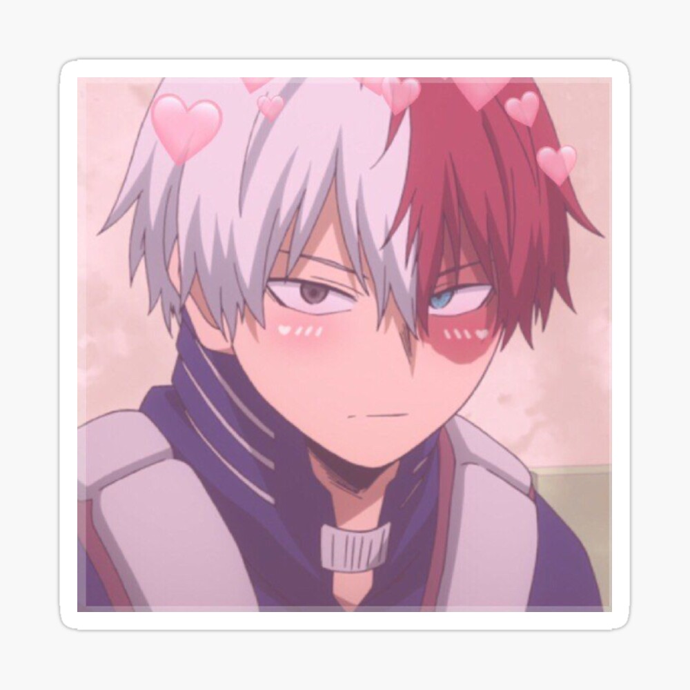 bnha todoroki edit 2 sticker photographic print for sale by modmomo redbubble