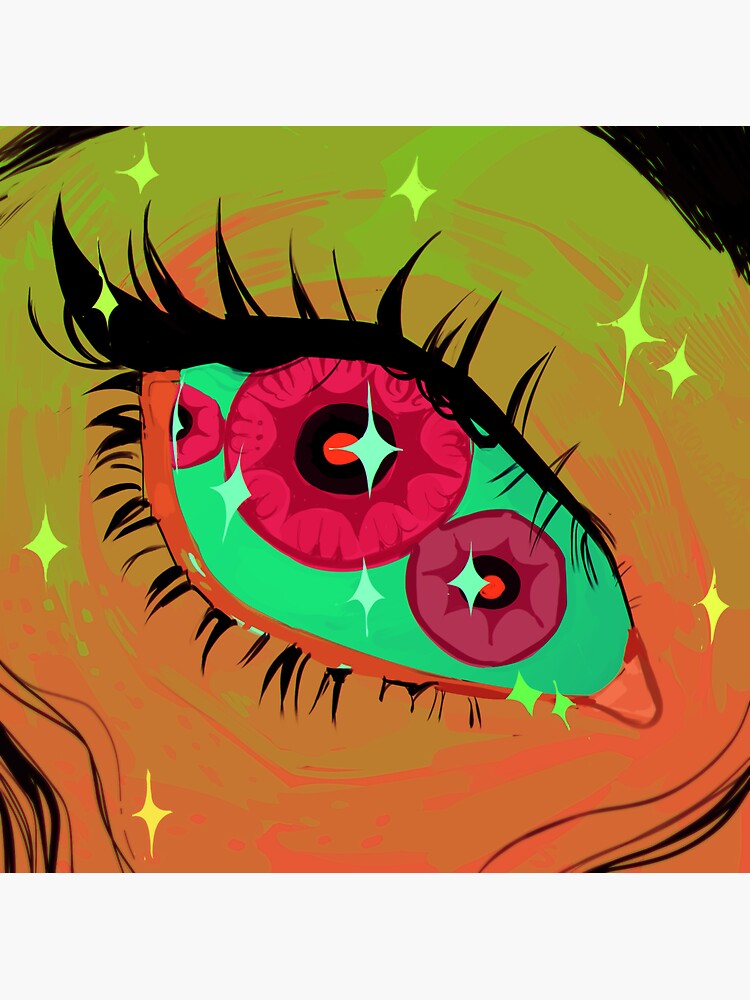 "Glitter Eye" Sticker for Sale by snowpi Redbubble