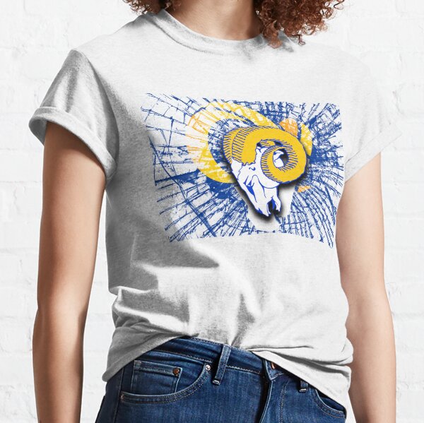 Men's Los Angeles Rams Nike Heather Royal Team Tri-Blend T-Shirt in 2023