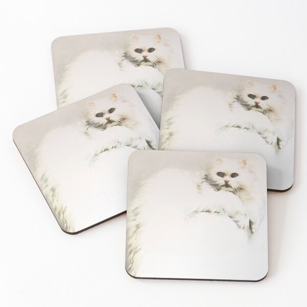 Item preview, White Persian Cat designed and sold by Sara Moon.