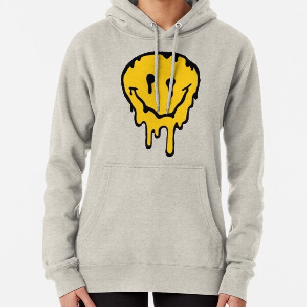 Drippy smiley face Pullover Hoodie