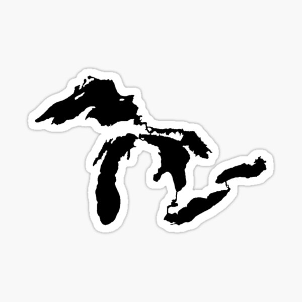 Item preview, The Great Lakes Outline designed and sold by NamesandPlaces.
