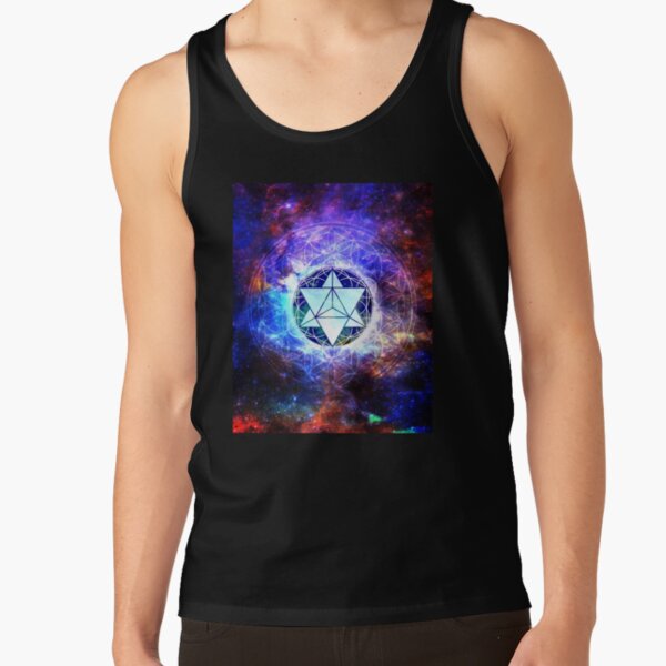 Sacred Geometry Merkaba Abstract Tank Top