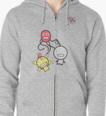 bacteria attack! Zipped Hoodie