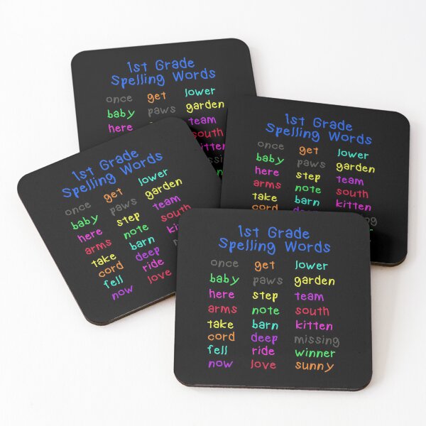 Item preview, First Grade Spellings Words List Design for Girls and Boys designed and sold by CrookedCreek.