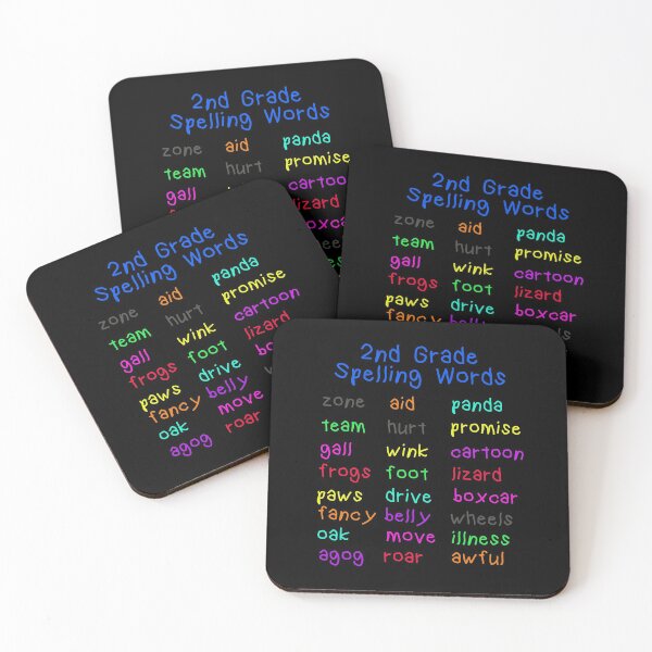 Item preview, Second Grade Spellings Words List Design for Girls and Boys designed and sold by CrookedCreek.