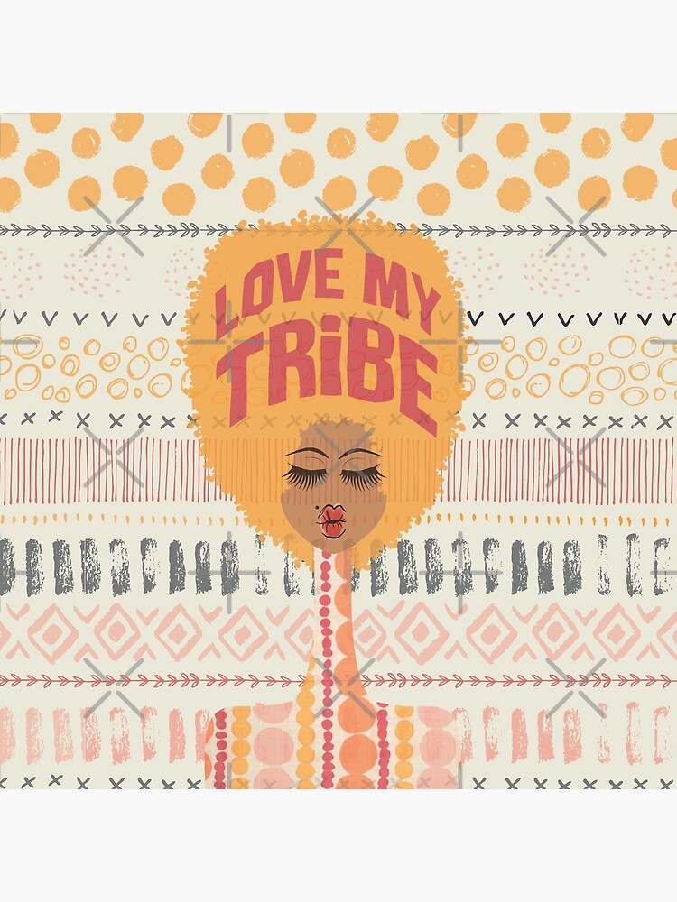 Thumbnail 4 of 4, Pillow, Love My Tribe designed and sold by 6256design.