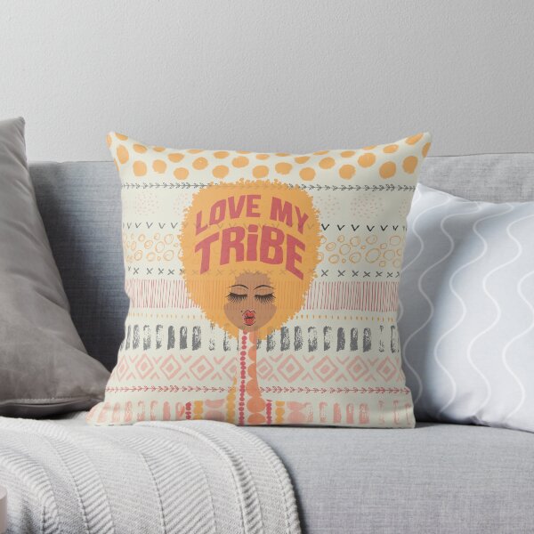 Love My Tribe Throw Pillow