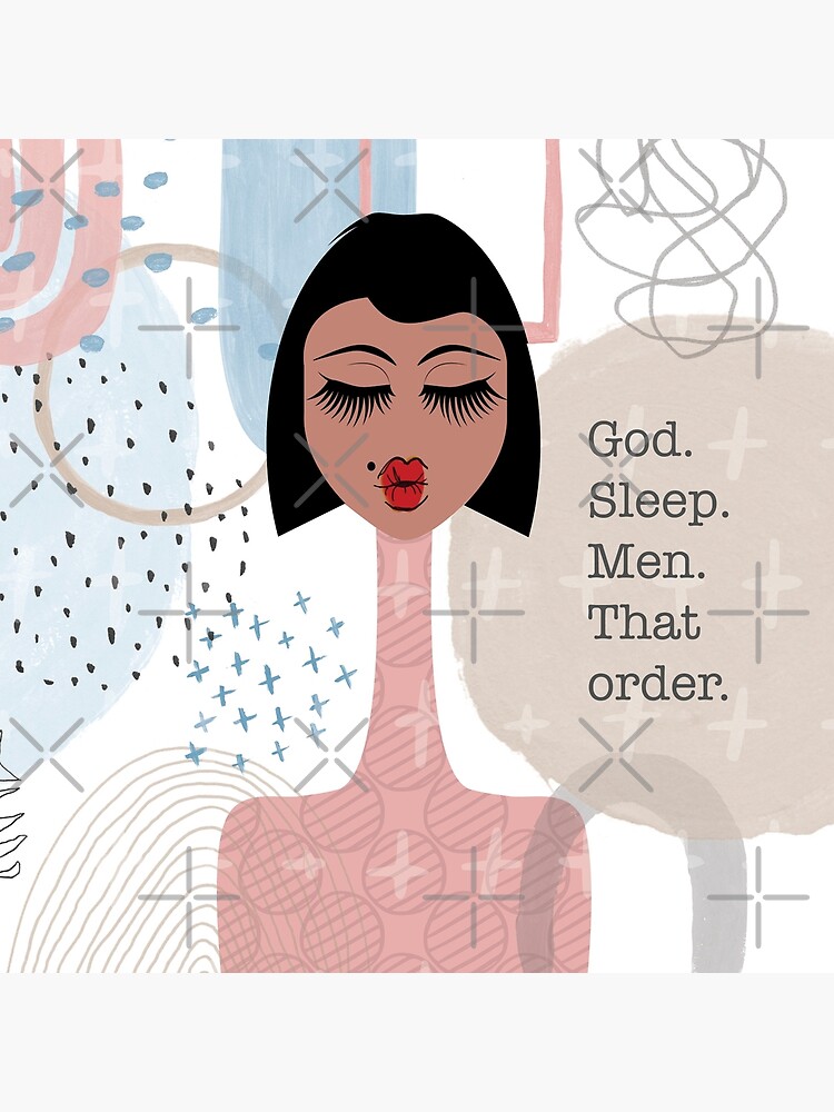 Thumbnail 4 of 4, Pillow, God. Sleep. Men. That order. designed and sold by 6256design.