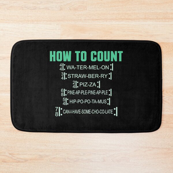 Item preview, How to count music stanzas sing gift designed and sold by redshirtz.