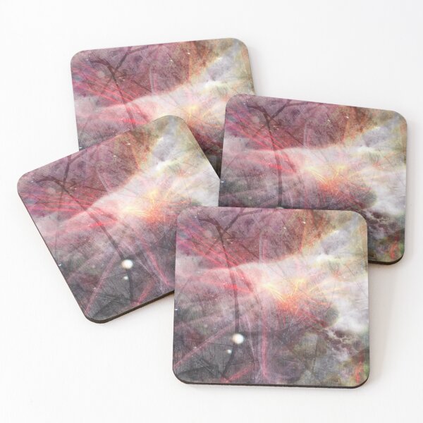 Item preview, Murky Galactic Orange Laser Light Beams Shining Through Space Clouds designed and sold by IncrediVFX.