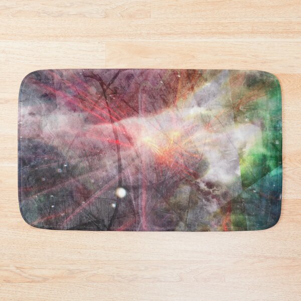 Item preview, Murky Galactic Orange Laser Light Beams Shining Through Space Clouds designed and sold by IncrediVFX.