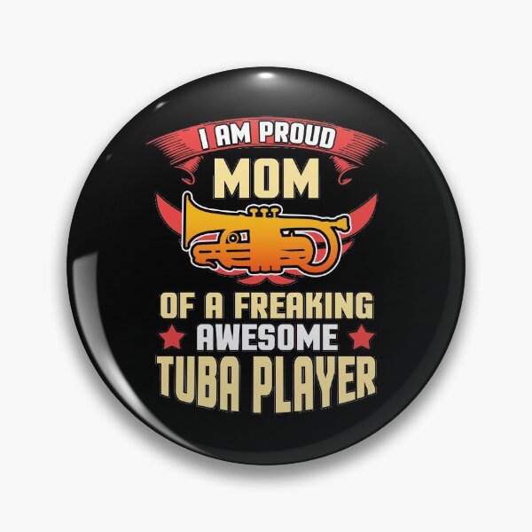 Item preview, I am proud mom tuba music mom gift designed and sold by redshirtz.