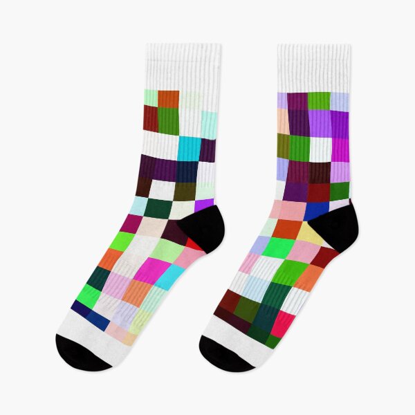 Aperçu de l'œuvre Random Rainbow Pixel Tile Square Dancefloor créée et vendue par IncrediVFX.