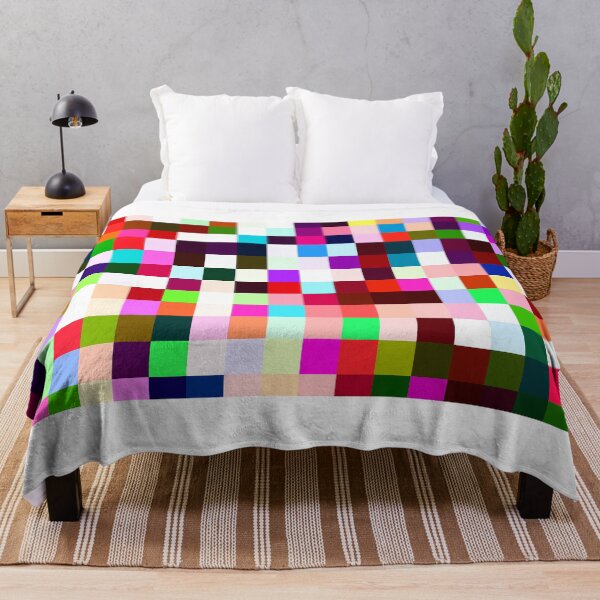 Aperçu de l'œuvre Random Rainbow Pixel Tile Square Dancefloor créée et vendue par IncrediVFX.