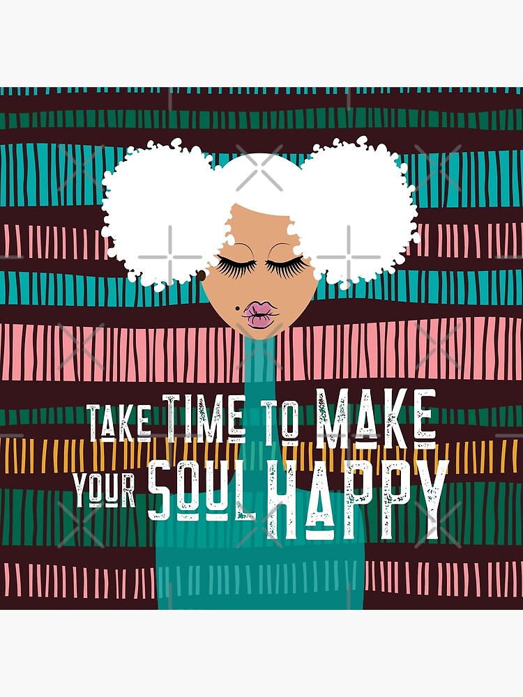 Thumbnail 4 of 4, Pillow, Take Time to Make Your Soul Happy designed and sold by 6256design.