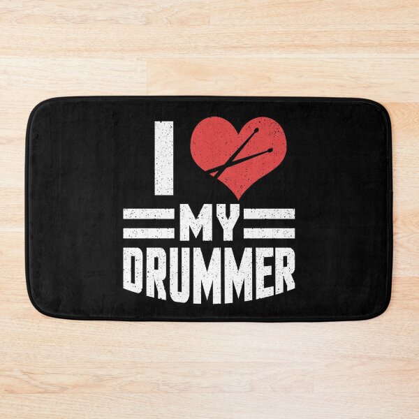 Artikelvorschau, I love my drummer Schlagzeuger Musik Geschenk entworfen und verkauft von redshirtz.